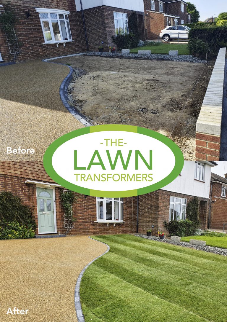 lawn-levelling-lawn-turf-laying-company-returfing-small-front-lawns-loose-maidstone-kent-ME15j