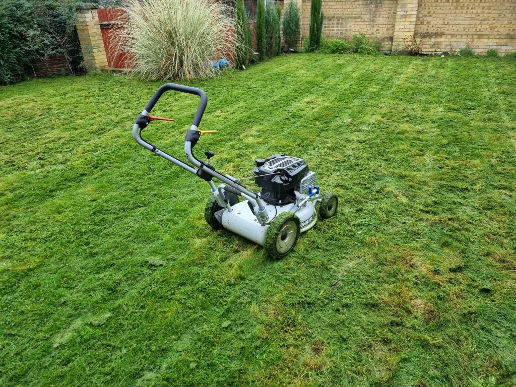Used Grin PM46 A mulching mower for sale Kent